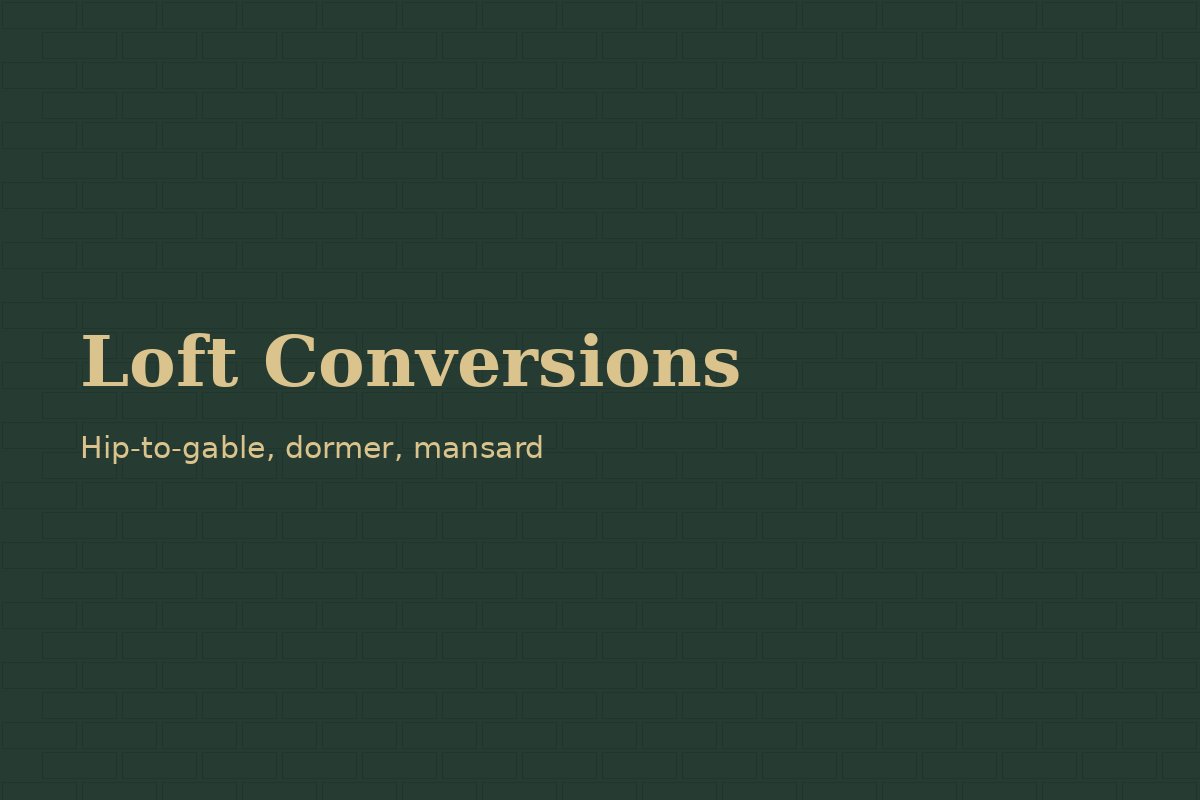 Loft conversion and extension